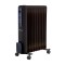 OIL RADIATOR 11 RIBS 2500W BLACK WITH LED SCREEN AND REMOTE CONTROL 300-41702