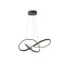 PENDANT LIGHT FIXTURE  ALUMINIUM LED 30W 3000Κ 2000lm Φ60mm ΜΑΥΡΟ ARTE ILLUMINA SATURN 144-15056