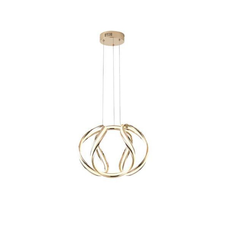 LIGHT FIXTURE PENDANT LED 38W 3000Κ GOLD 430X310mm ARTE ILLUMINA SATURN 144-15077