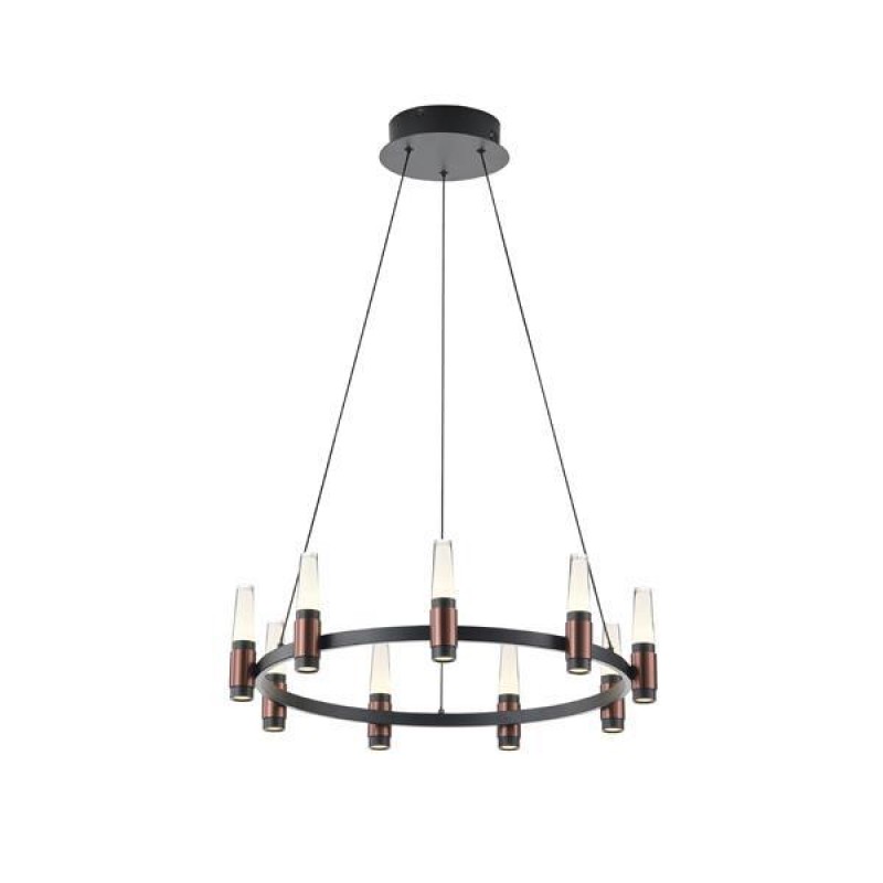 ПЕНДЕЛ VELAS 43W 3000K ЧЕРЕН/КАФЯВ