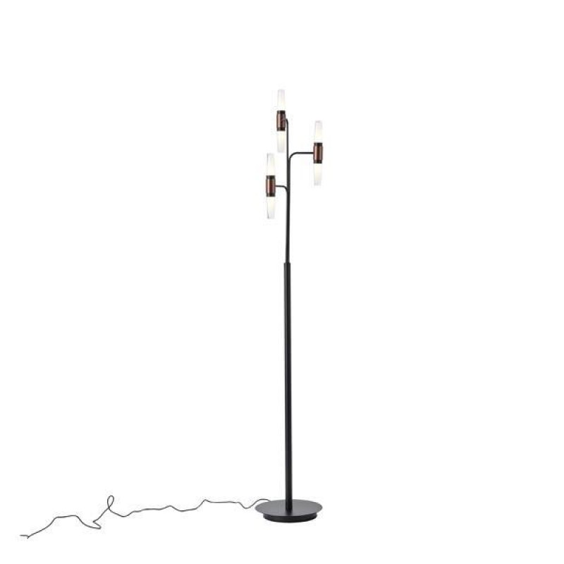 FLOOR LIGHT FIXTURES LED 8W 3000K 1800lm 250X1600mm ALUMINIUM BLACK GOLD ARTE ILLUMINA VELAS 144-17054