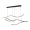 PENDANT LIGHT FIXTURES 30W 3000Κ 2262lm 30x1200x1450mm ALUMINIUM BLACK ARTE ILLUMINA WAVES 144-18006