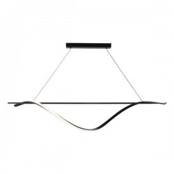 PENDANT LIGHT FIXTURES 12W 3000K 780lm  1200x1400mm ALUMINIUM BLACK ARTE ILLUMINA WAVES 144-18007