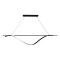 PENDANT LIGHT FIXTURES 12W 3000K 780lm  1200x1400mm ALUMINIUM BLACK ARTE ILLUMINA WAVES 144-18007