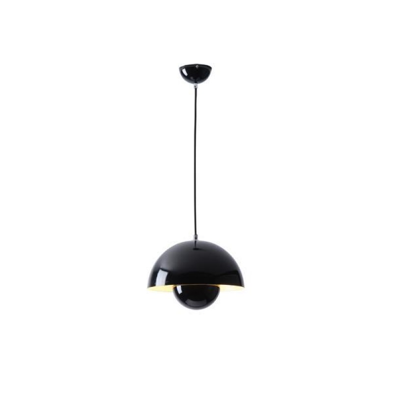 PENDANT LAMP METAL  1ΧE27  MAX 15W 300X1290mm GLOSSY BLACK, ARTE ILLUMINA JARDEN 144-28550