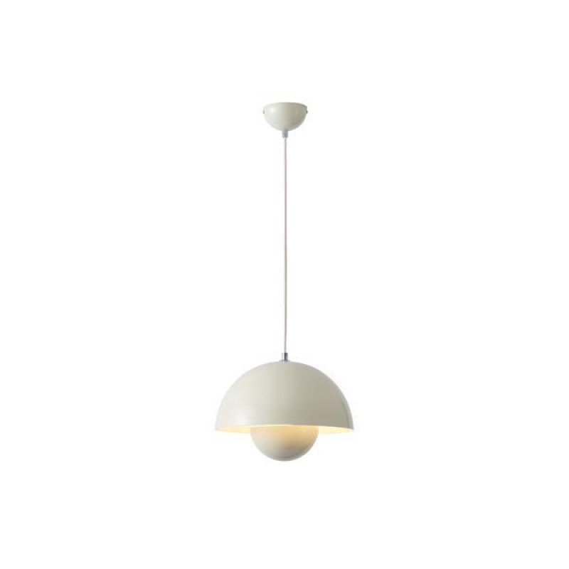 PENDANT LAMP METAL 1ΧE27 MAX 15W 300X1290mm  GLOSSY MILKY WHITE ARTE ILLUMINA JARDEN 144-28553