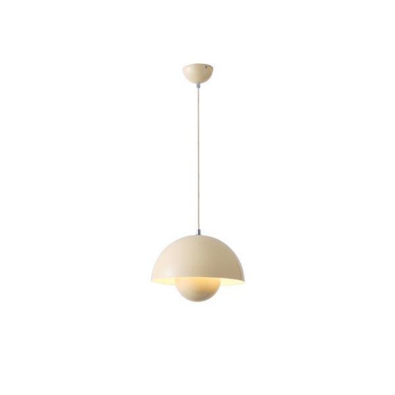 PENDANT LAMP METAL 1ΧE27 MAX 15W 300X1290mm GLOSSY CREAM ARTE ILLUMINA JARDEN 144-28554