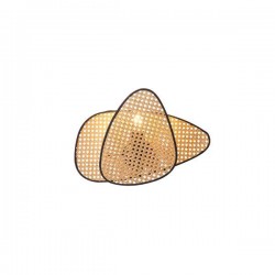 СТЕННА ЛАМПА RATTAN КАФЯВО-ЧЕРНО СТЕННА ЛАМПА RATTAN КАФЯВО-ЧЕРНО