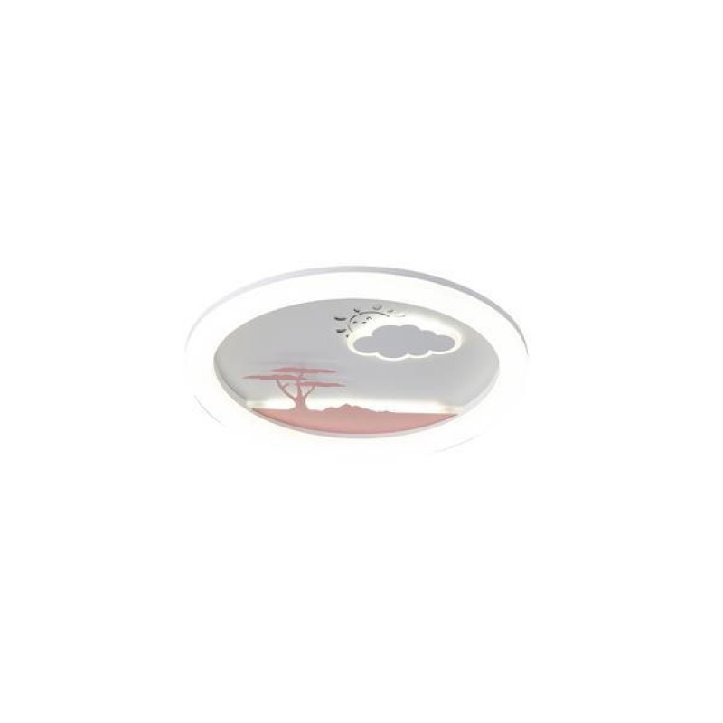 CEILING LIGHT FIXTURE LED 60W Φ50 3CCT 3000-4000-6500K 480x65mm WHITE PINK ARTE ILLUMINA ALEGRE 144-51041