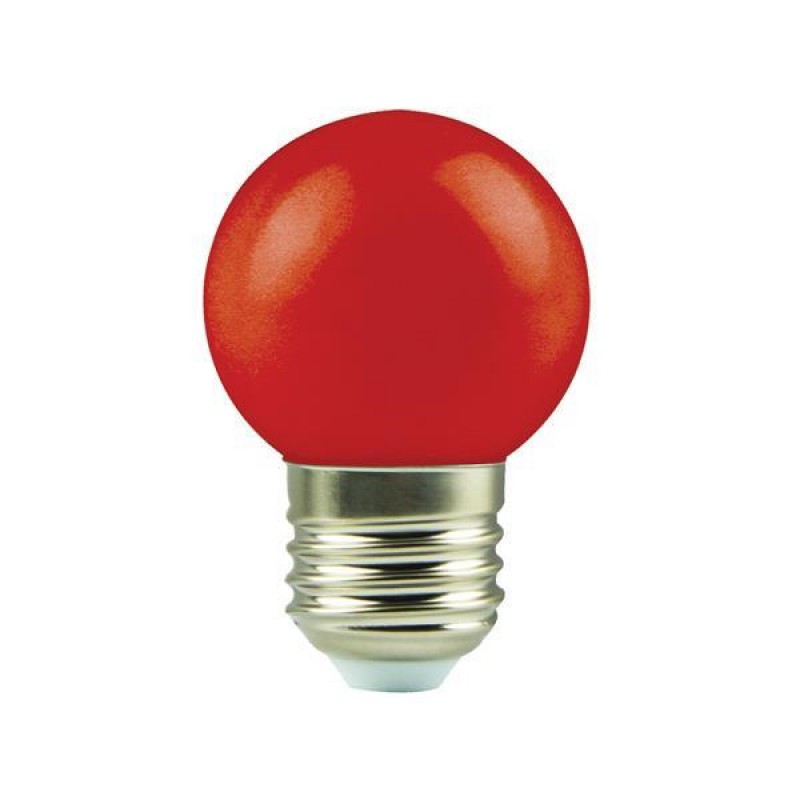 LED BULB GLOBE 1,8W E27 RED 175-265V 147-77501