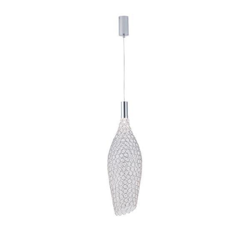 LIGHT FIXTURE STEEL CHROME LED 7,6W 3000Κ 780ml 200x1960mm  METAL CHROME ARTE ILLUMINA PERFORATO 144-15060