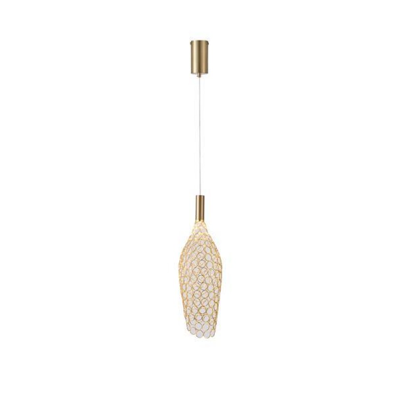 LIGHT FIXTURE STEEL GOLD LED 6,3W 3000K 648lm 146x1780mm METAL GOLD ARTE ILLUMINA PERFORATO 144-15063