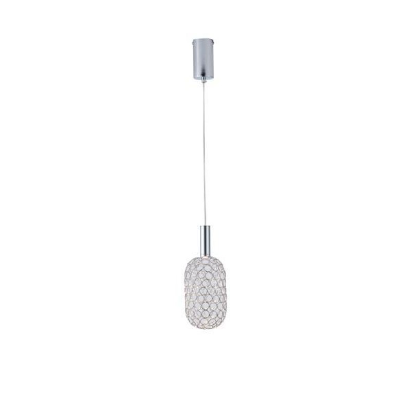 LIGHT FIXTURE STEEL CHROME 6,3W 3000K 648lm  Φ200X1580mm METAL CHROME ARTE ILLUMINA PERFORATO 144-15066
