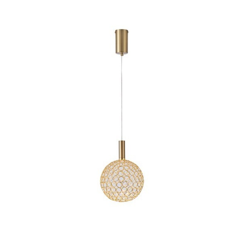 LIGHT FIXTURE STEEL OVAL CHROME LED 6,3W 3000Κ 648lm Φ20x1588mm METAL GOLD  ARTE  ILLUMINA PERFORATO 144-15068