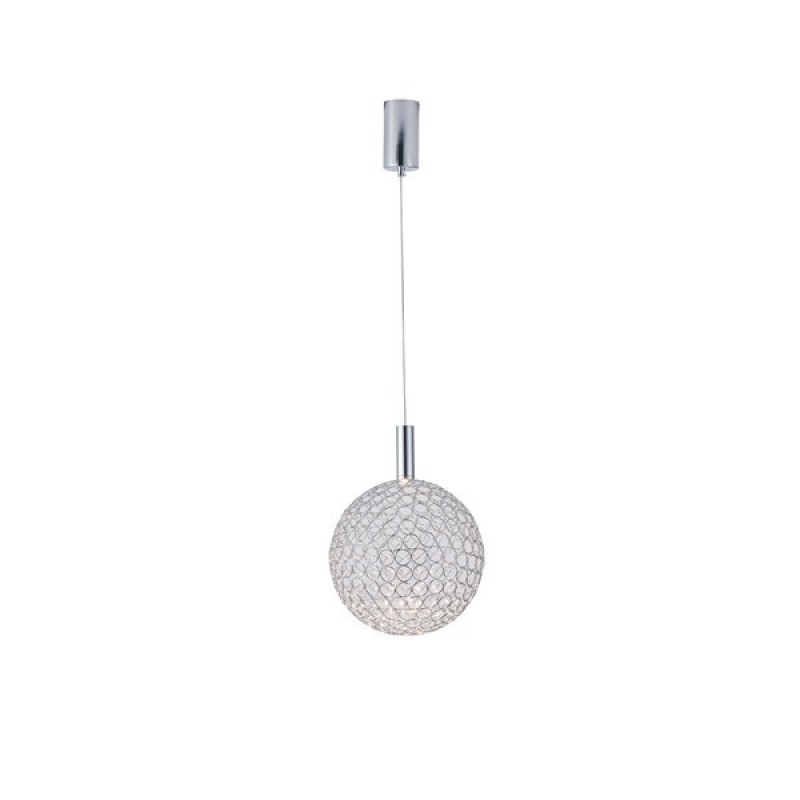 LIGHT FIXTURE STEEL OVAL CHROME LED 6,3W 3000Κ 648lm Φ20x1588mm METAL CHROME  ARTE  ILLUMINA PERFORATO 144-15069