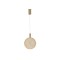 LIGHT FIXTURE STEEL OVAL LED 6,3W 3000K 648lm Φ250x1630mm5 METAL GOLD ARTE ILLUMINA PERFORATO 144-15071