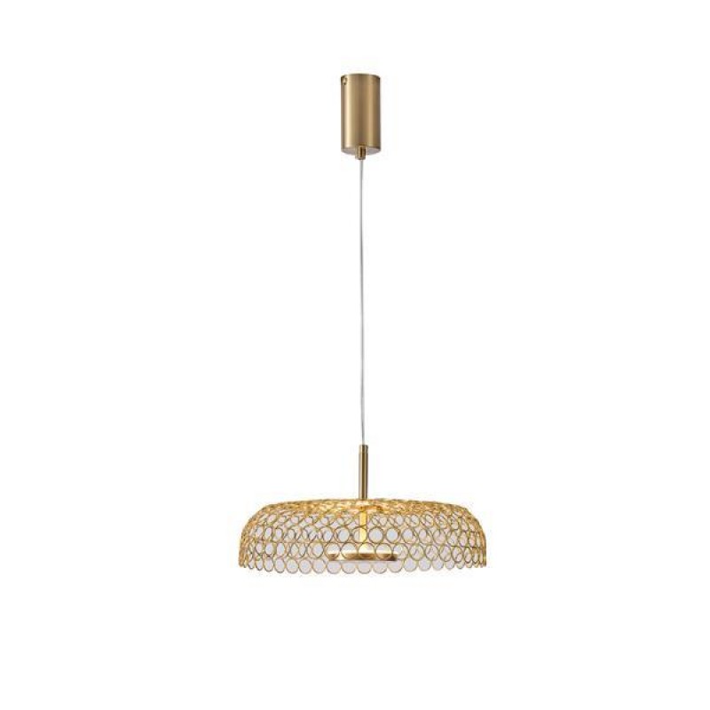 LIGHT FIXTURE PENDANT STEEL  LED10W 3000K 1080 lm Φ350x1400mm METAL GOLD ARTE ILLUMINA PERFORATO 144-15073