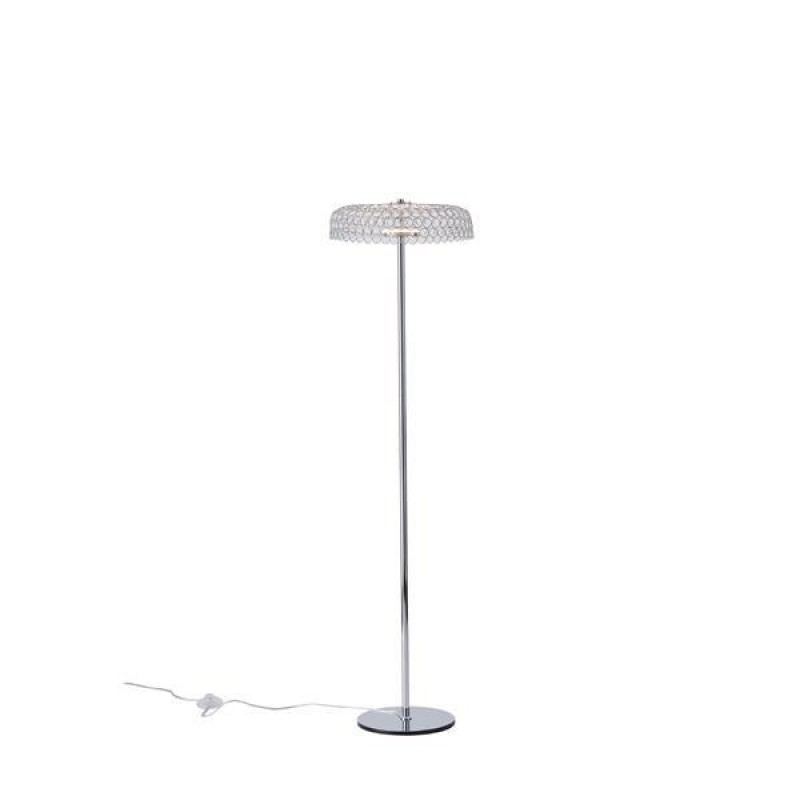 FLOOR LAMP LIGHTING  STEEL LED 10W 3000K 1080lm Φ350x1350mm METAL CHROME ARTE ILLUMINA PERFORATO 144-15075