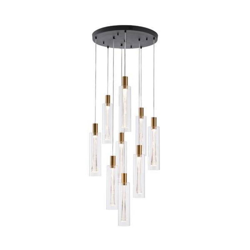 PENDANT 9LIGHTs  GLASS 60W 3000K 7200lm ARTE ILLUMINA VIAL 144-15100