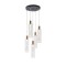 PENDANT  5LIGHTS GLASS 38W 3000K 4400lm Φ350x1930mm ARTE ILLUMINA VIAL 144-15101