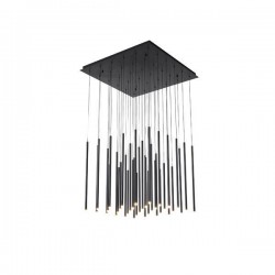 PENDANT LIGHT FIXTURES LED 72W 3000K 7200lm 800X1500m ALUMINIUM BLACK ARTE ILLUMINA CASCADE 144-16085