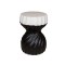 SIDE TABLE,MGO, BLACK-WHITE, 36x36x51 cm 810-00001
