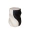 SIDE TABLE, MGO, BLACK-WHITE, 38x38x49 cm 810-00002