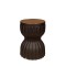SIDE TABLE, MGO, BLACK-GOLD, 38.5x38.5x53 cm 810-00012