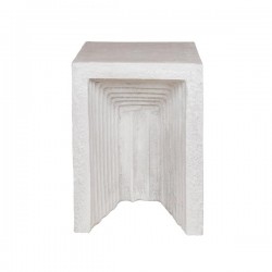SIDE TABLE, MGO, GREY, 34.5x34.5x47 cm 810-00013