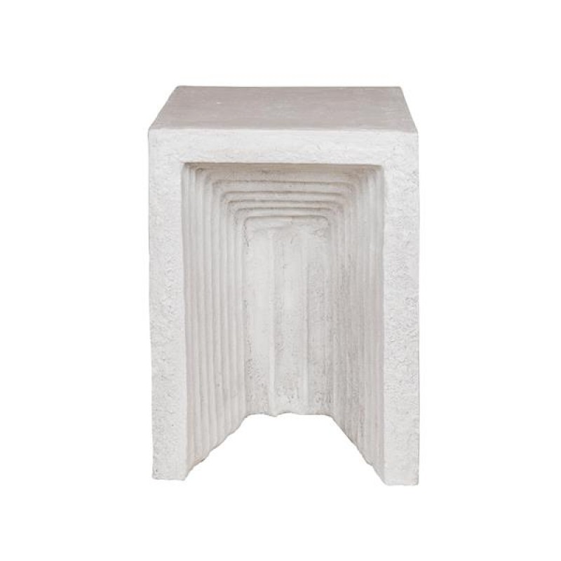 SIDE TABLE, MGO, GREY, 34.5x34.5x47 cm 810-00013