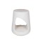 SIDE TABLE, POLYRESIN, WHITE, 38x38x46cm 810-00019