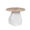 COFFE TABLE, ΞΥΛΟ-ΠΟΛΥΡΕΖΙΝ, WHITE-NATURAL, 60x60x44cm 810-00021