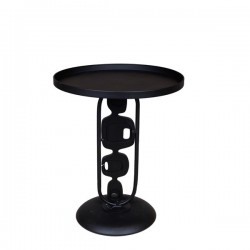 SIDE TABLE, METALIC, BLACK, 50x50x60cm 810-00029 SIDE TABLE, METALIC, BLACK, 50x50x60cm 810-00029