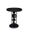 SIDE TABLE, METALIC, BLACK, 50x50x60cm 810-00029