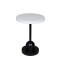 SIDE TABLE, METALIC, BLACK-WHITE, 30x30x39.5cm 810-00031