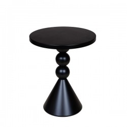 SIDE TABLE, METALIC, BLACK, 40x40x48cm 810-00032 SIDE TABLE, METALIC, BLACK, 40x40x48cm 810-00032