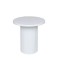 SIDE TABLE, METAL-WOOD, WHITE, 33.5x33.5x32.5cm 810-00035