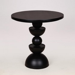 TABLE TOP SIDE TABLE, METAL, BLACK, 50X50X50.5cm 810-00073A