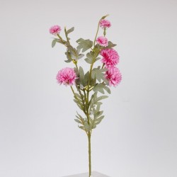 FLOWER/BRANCH, CHRYSANTHEMUM BALL, PURPLE, 77cm 816-20008