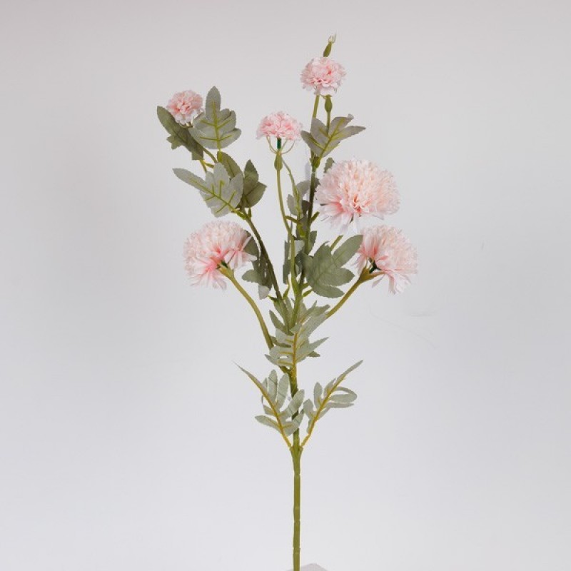FLOWER/BRANCH, CHRYSANTHEMUM BALL, PINK, 77cm 816-20010