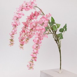 FLOWER/BRANCH, WISTERIA, PINK, 110cm 816-20015