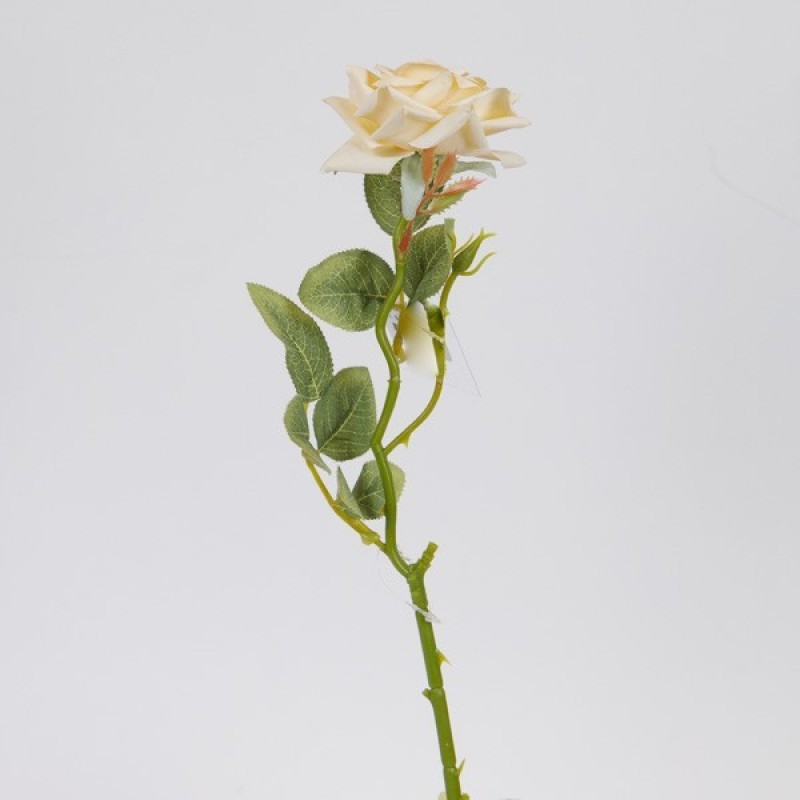 FLOWER/BRANCH, ROSE, WHITE, 42cm 816-20017
