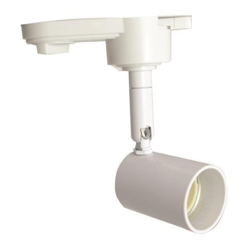TRACK LIGHT 2 LINE GU10 ROUND BRACKET 4cm WHITE 145-55050