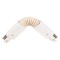CONJUCTION RAIL UNIVERSAL 2 LINES SPIRAL ANGLE WHITE 145-55142