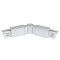 FLEXIBLE L-SHAPE CONJUCTION RAIL UNIVERSAL 4 LINES WITH POWER SUPPLY WHITE 145-59107