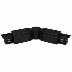 FLEXIBLE L-SHAPE CONJUCTION RAIL UNIVERSAL 4 LINES WITH POWER SUPPLY BLACK 145-59137