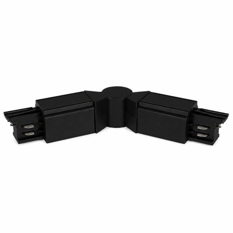 FLEXIBLE L-SHAPE CONJUCTION RAIL UNIVERSAL 4 LINES WITH POWER SUPPLY BLACK 145-59137