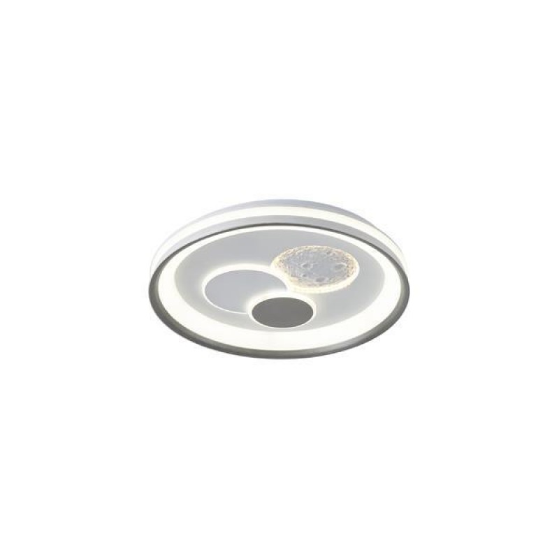 CEILING LIGHT FIXTURE LED 60W 4020Lm Φ50 3CCT 3000-4000-6500K  510x75mm WHITE MOON ARTE ILLUMINA ALEGRE 144-51042
