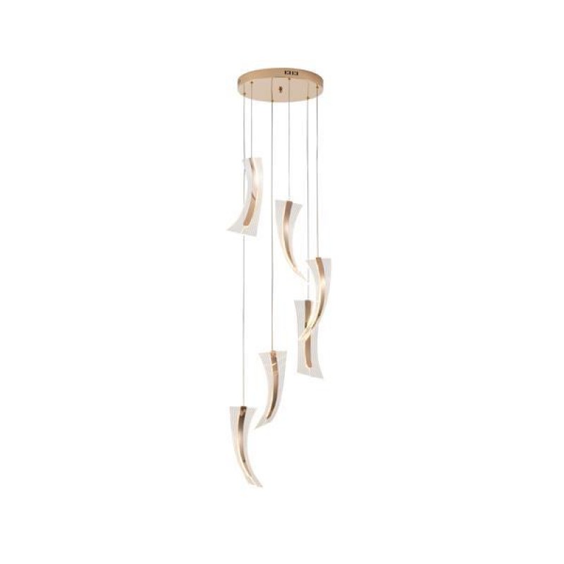 PENDANT LIGHT FIXTURE  ACRYLIC 60W 350X150mm 3000K  5400lmFRENCH GOLD ARTE ILLUMINA COMO 144-15045