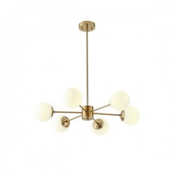 PENDANT LIGHT FIXTURES  6XΕ27 720X730mm WHITE ARTE ILLUMINA ORBA 144-20020